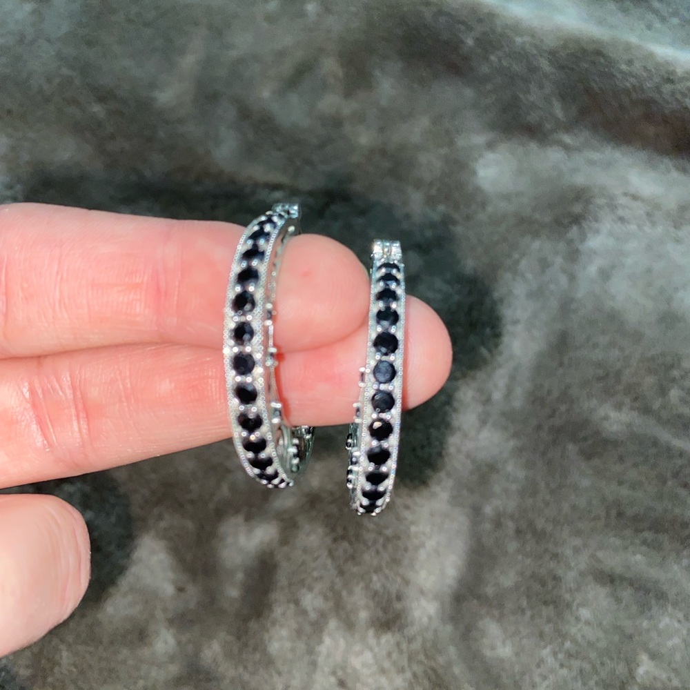 Silver hoops